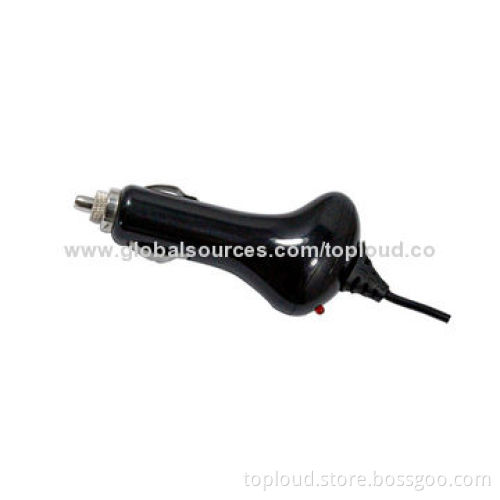 Car Charger with Cable, USB for Cellphones, 12-24V DC Input Voltage